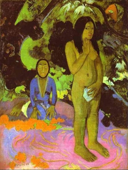 Gauguin - Parau na te varua ino (Words of the devil). 1892.